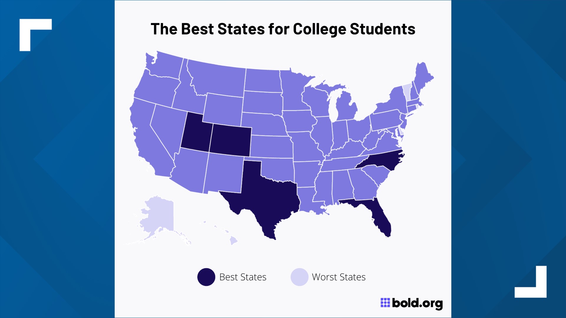 Best states for college students 2022 | Georgia ranks in top 10 ...