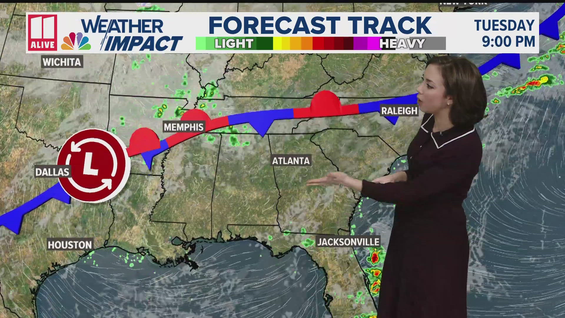 Mild air sticks around for now, but a few showers also make a comeback.