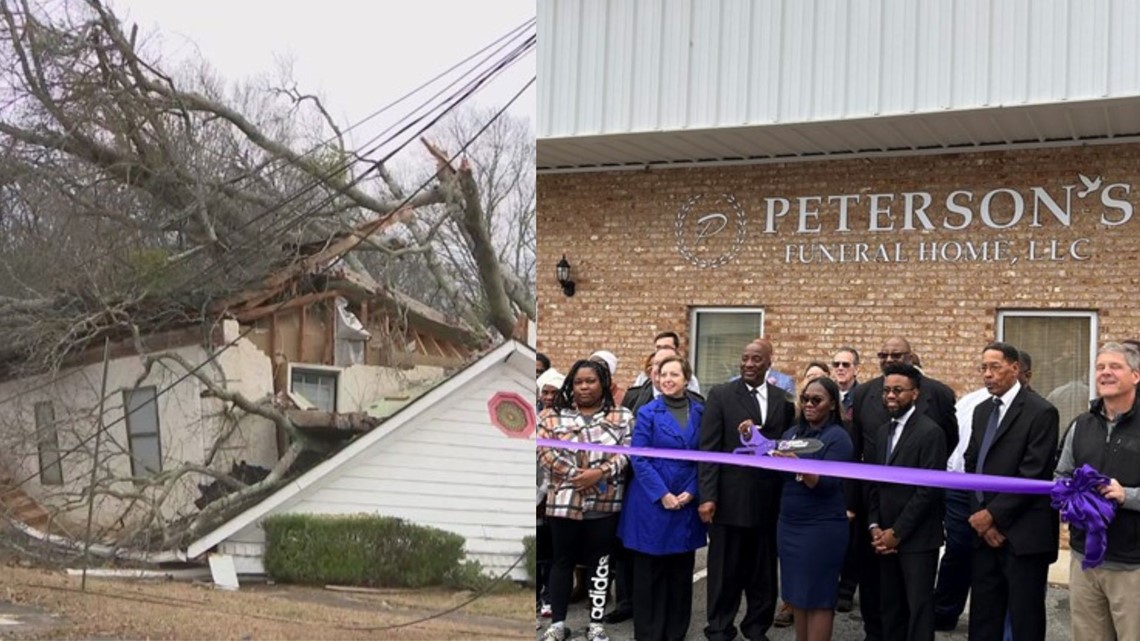 Griffin funeral home reopens 1 year after tornado destroyed it