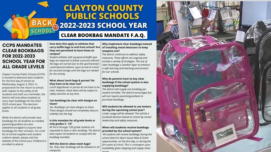 Valdosta City Schools adopts clear bag policy for events