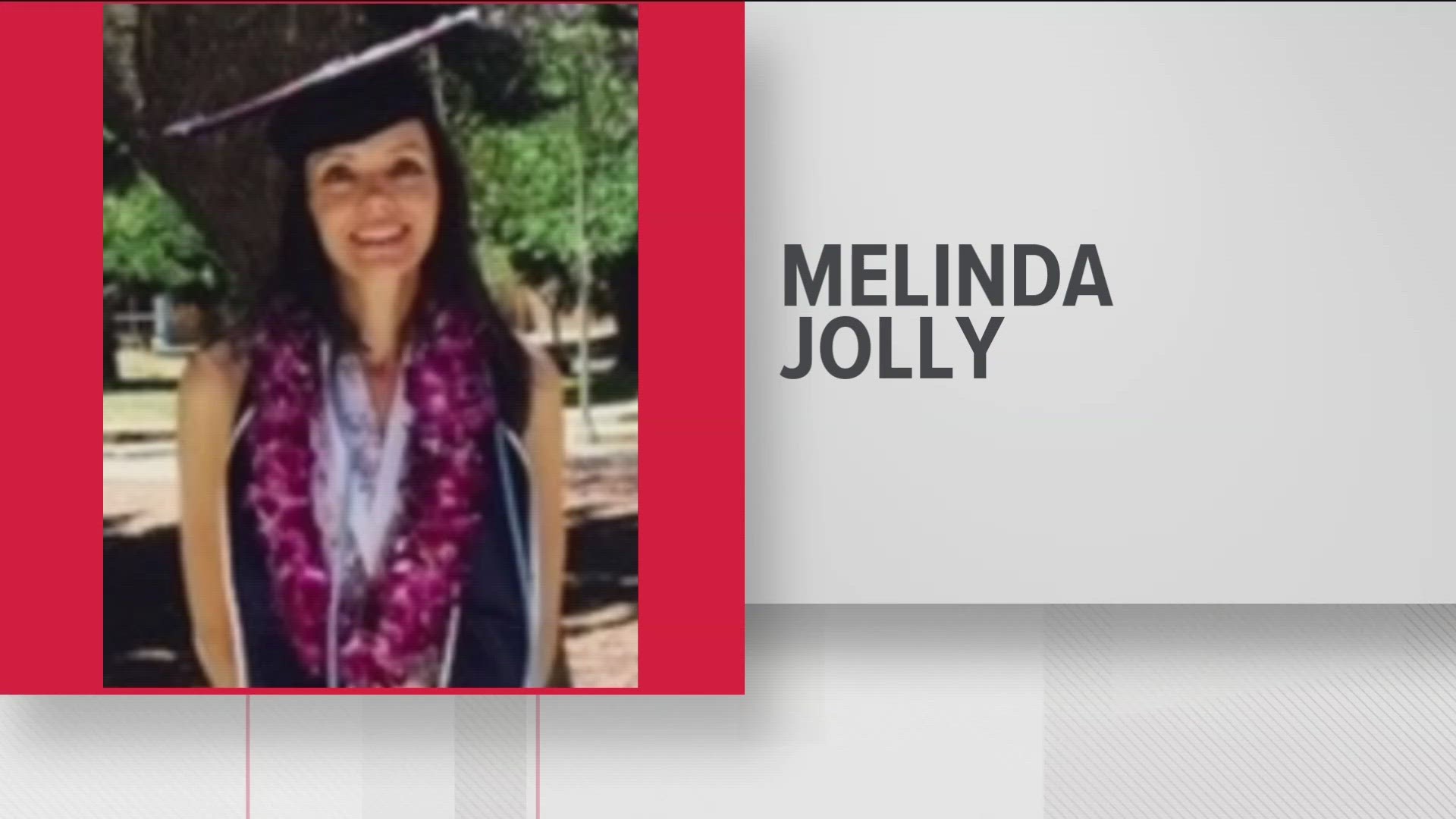 Law enforcement added that a family member discovered 44-year-old Melinda Jolly's body on Jan. 17 at her residence located in the 3200 block of Perch Drive.