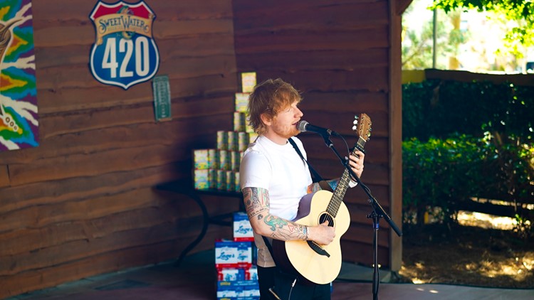 Ed Sheeran guitar used at SweetWater raffle for charity