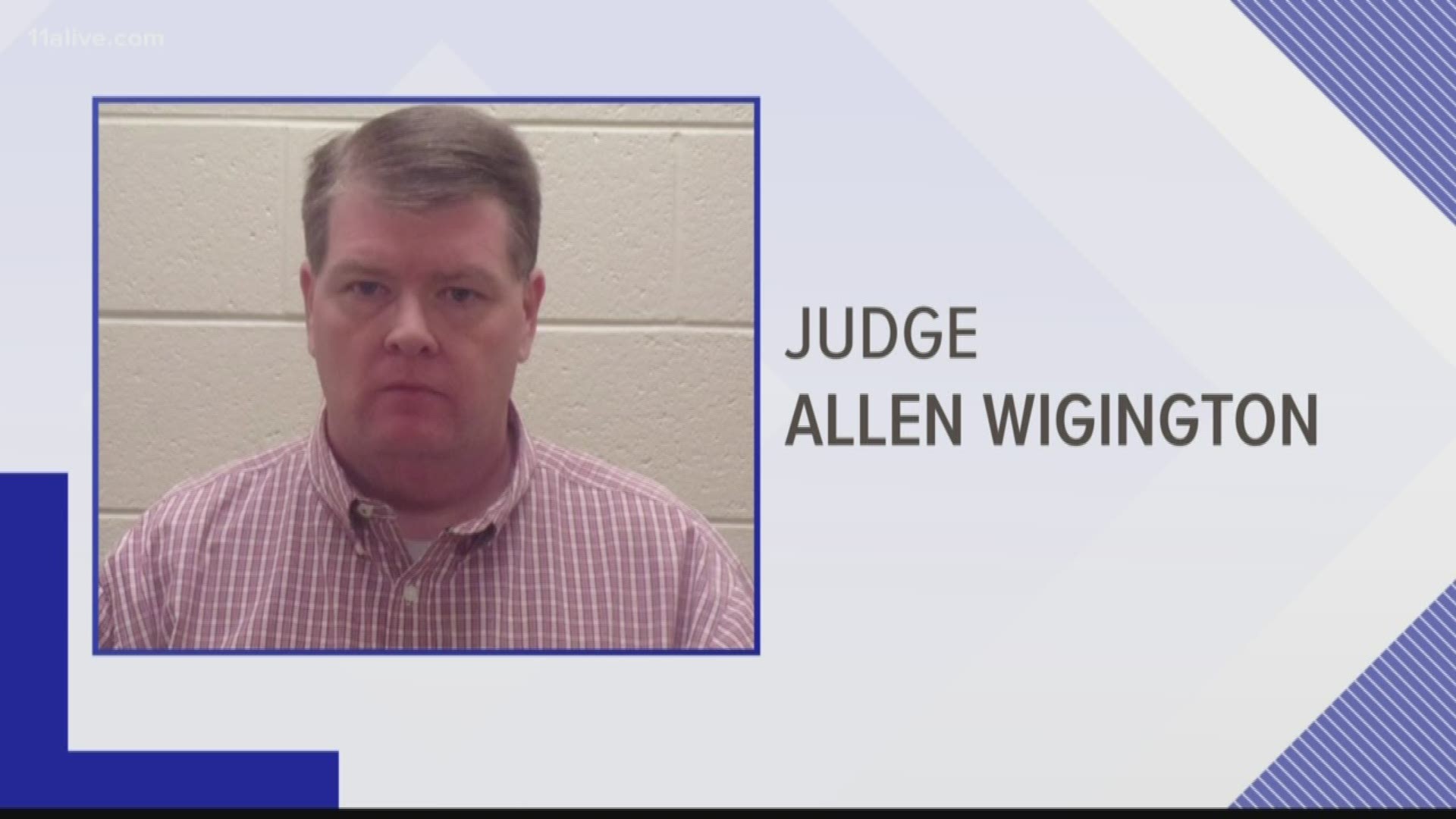 Judge Allen Wigington turned himself in at the Pickens County jail following a GBI investigation and a search warrant of his office.