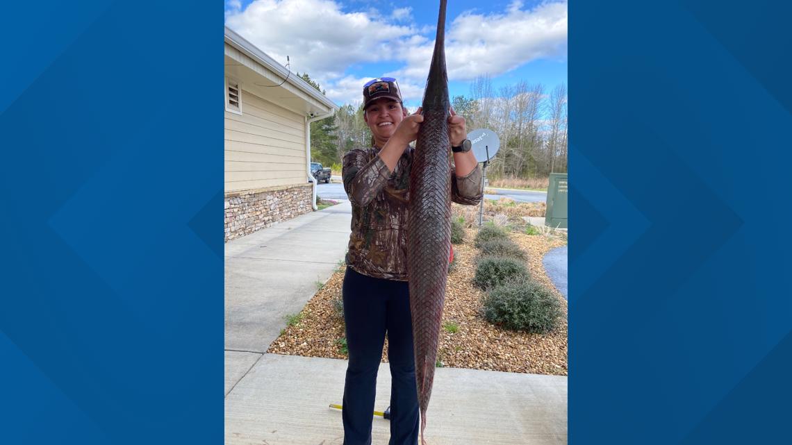 Rachel Harrison of Adairsville catches record-breaking fish