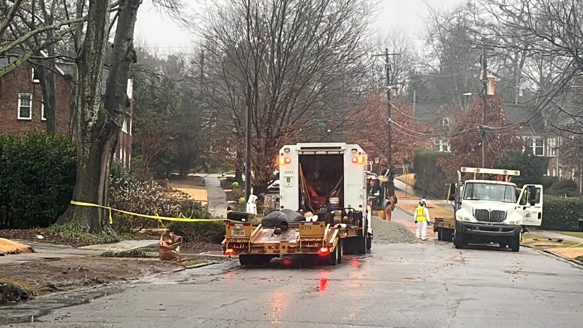Water main break in Decatur | Metro Atlanta water main breaks | 11alive.com