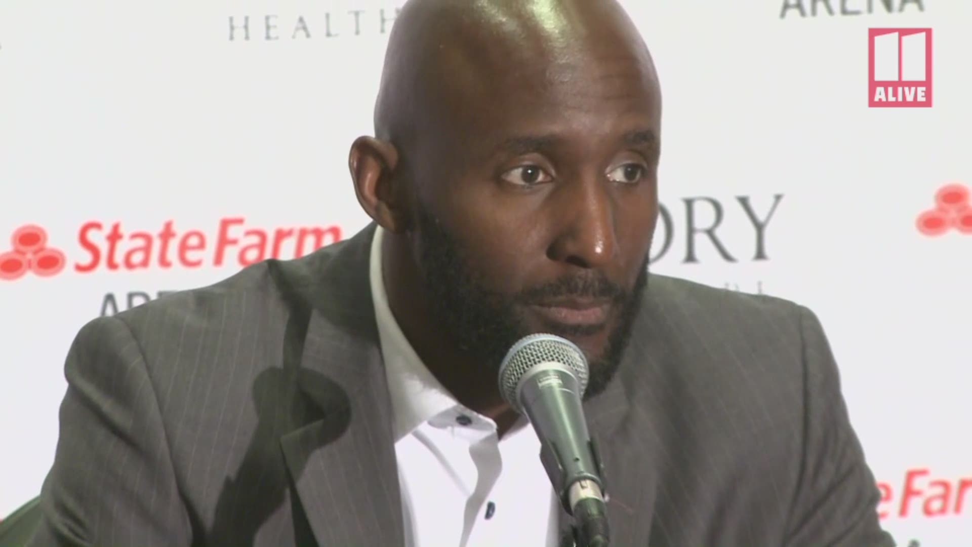 Atlanta Hawks Coach Lloyd Pierce talks about the abrupt apparent end to the NBA season following Wednesday night's overtime loss to the NY Knicks, 131-136.
