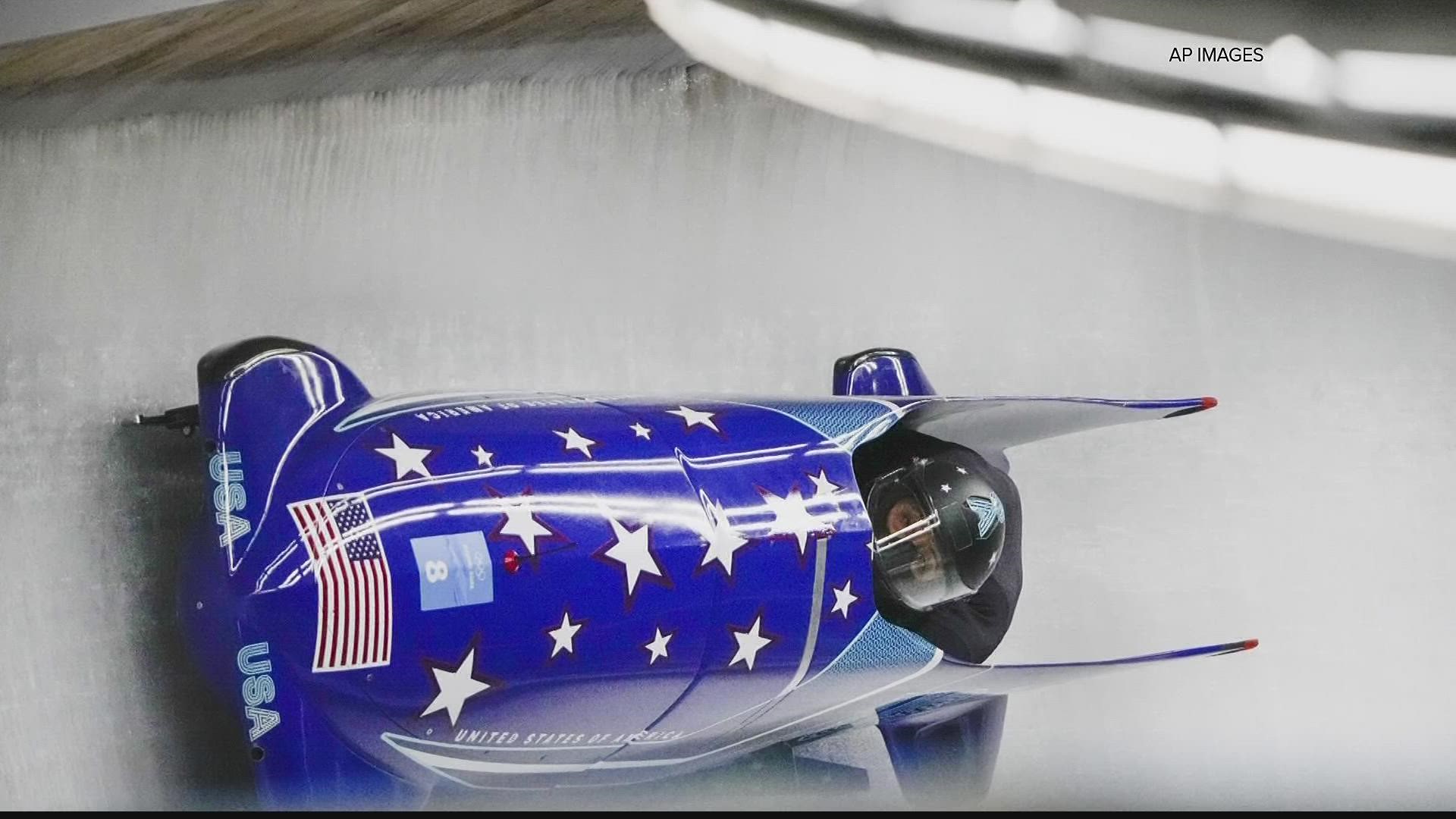 The Douglasville native competed Saturday in the two-woman bobsled final at the 2022 Winter Olympics.
