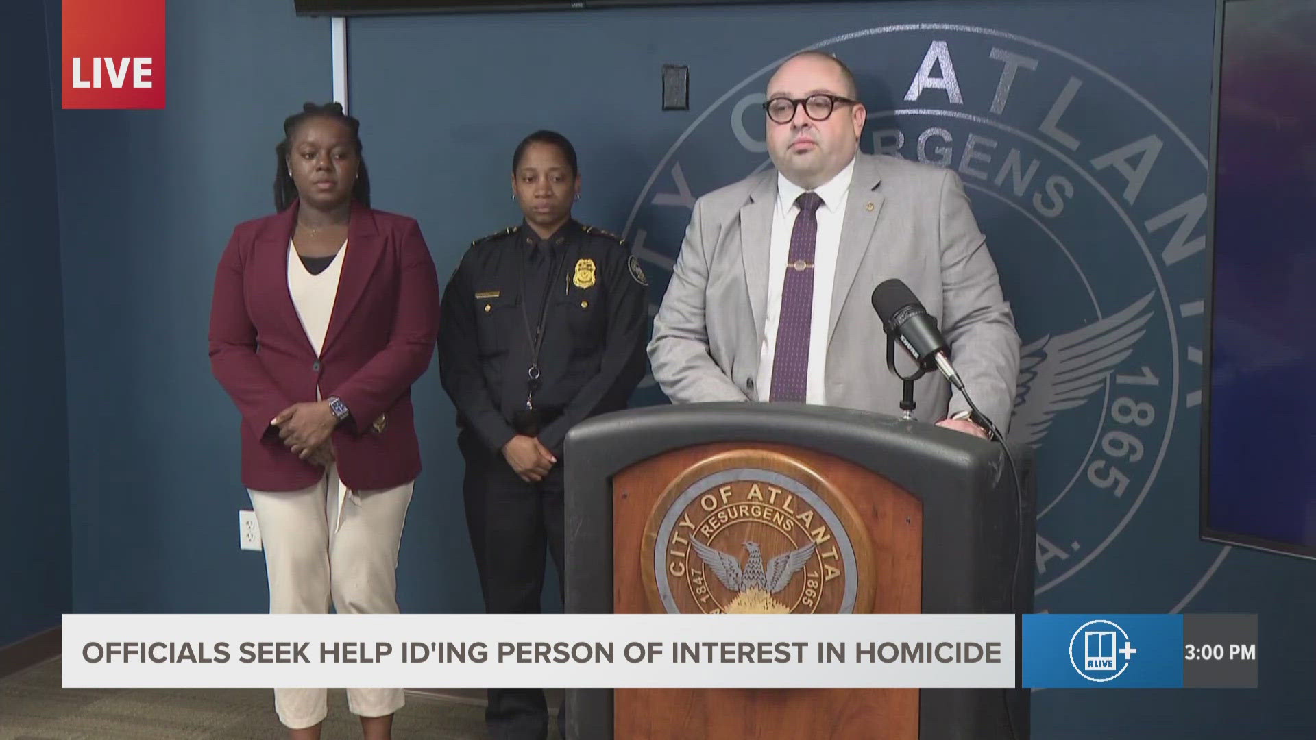 APD officials ask for help identifying a person of interest in the homicide at 699 Spring St. NW  on May 18, 2025.