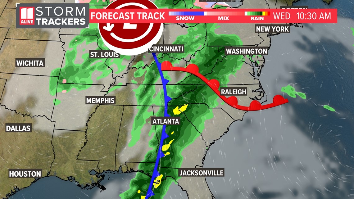 Atlanta weather Storms Timeline