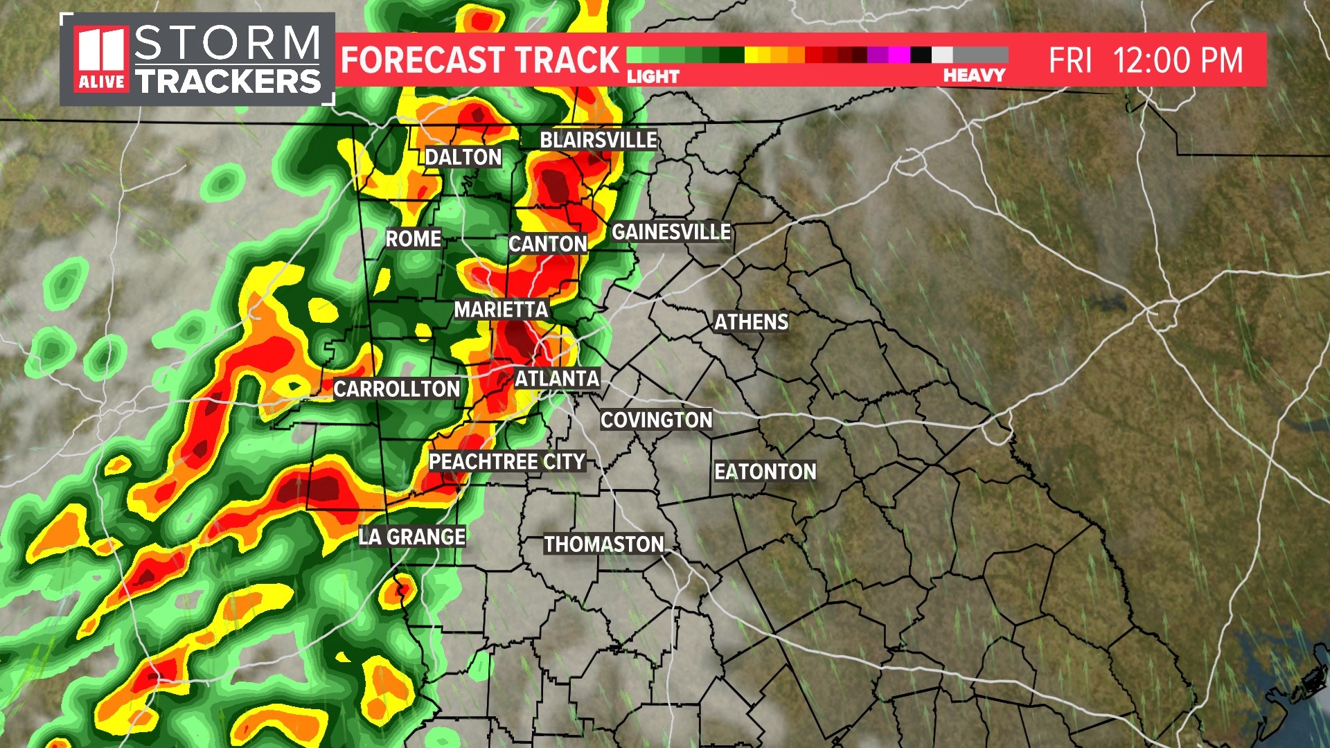 Atlanta Georgia weather this weekend | Storms possible | 11alive.com