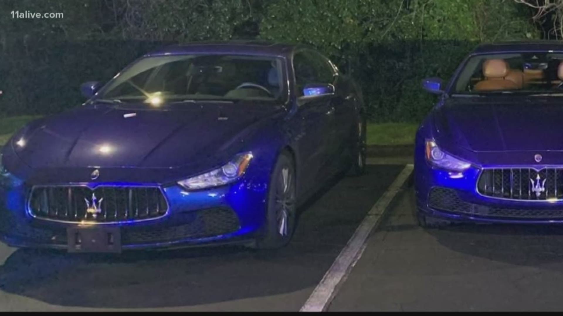 Three luxury cars worth a combined $400,000 were found sitting behind a Buford Highway motel - and when three men showed up to get in them, police pounced.
