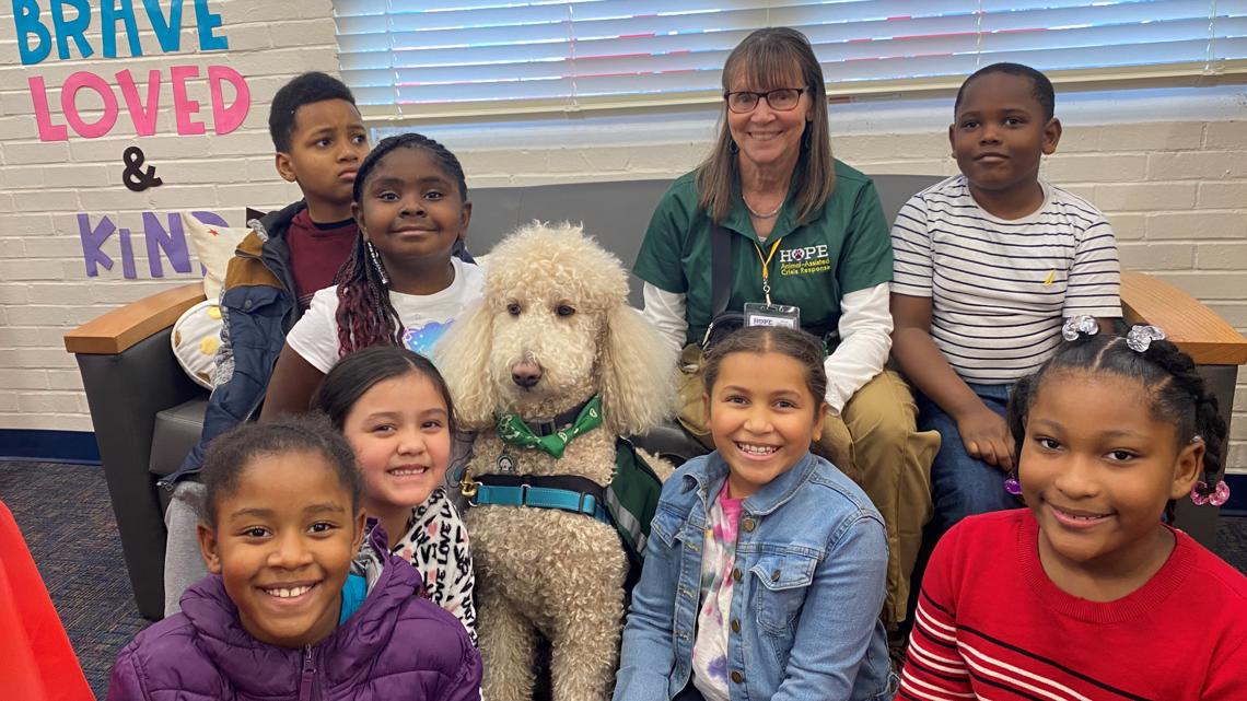 Hope Nonprofit Brings Therapy Dogs To Spalding Co. Schools 