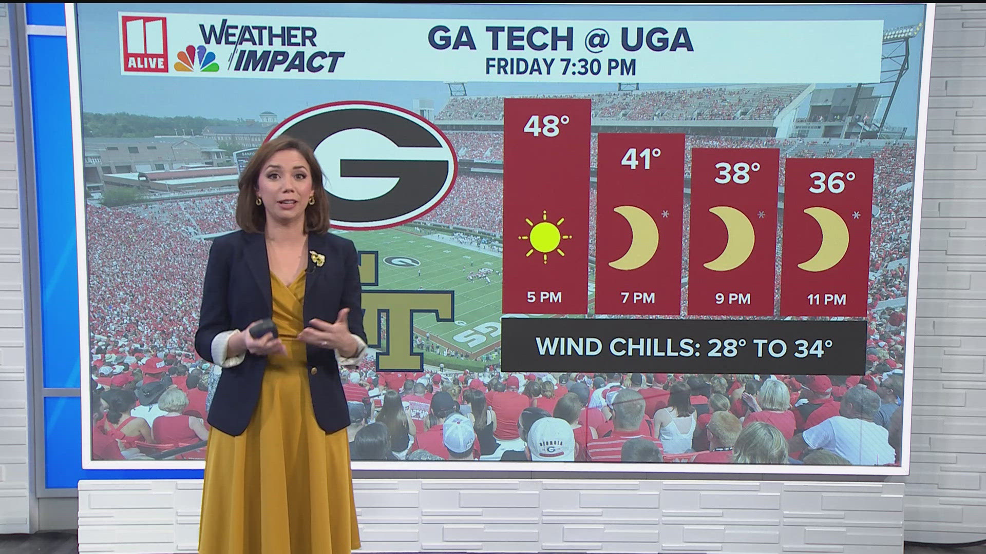 It’s going to be a chilly night in Athens as Georgia and Georgia Tech square off in the latest "Clean, Old-Fashioned Hate" rivalry.