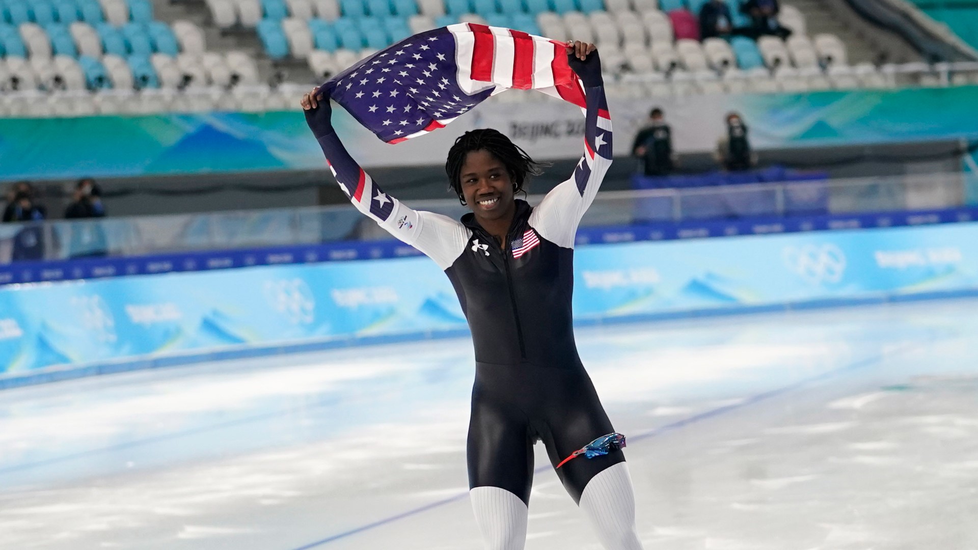 Erin Jackson has become the first Black woman to win a speedskating medal at the Winter Olympics. And a gold one, at that.