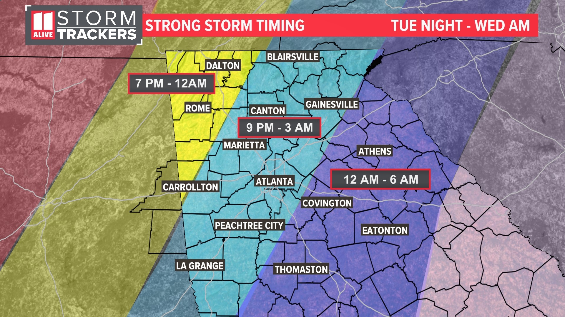 Atlanta weather timeline | When storms will arrive | 11alive.com