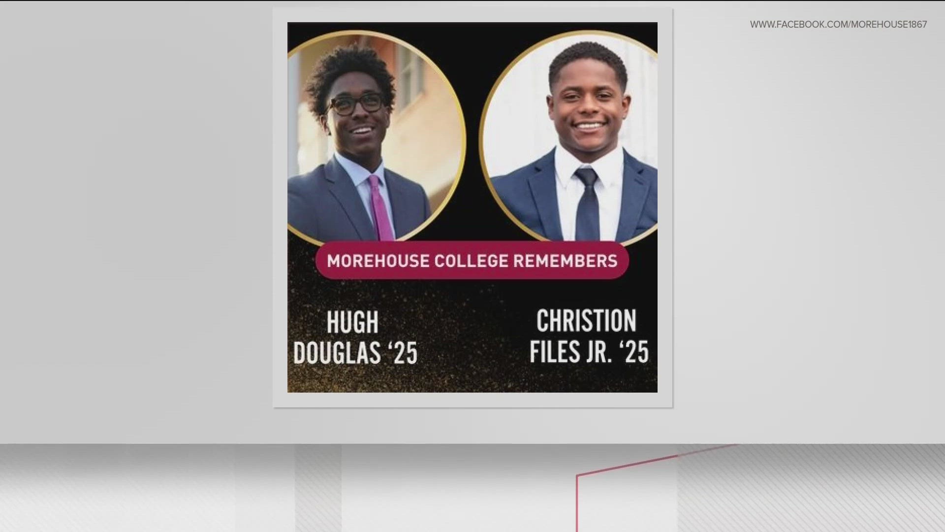 The school said the pair were not only fellow students but also roommates during their sophomore year at Morehouse College.