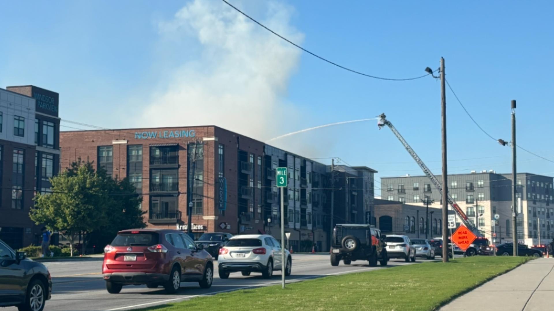Firefighters battling blaze at luxury apartment complex in Chamblee ...