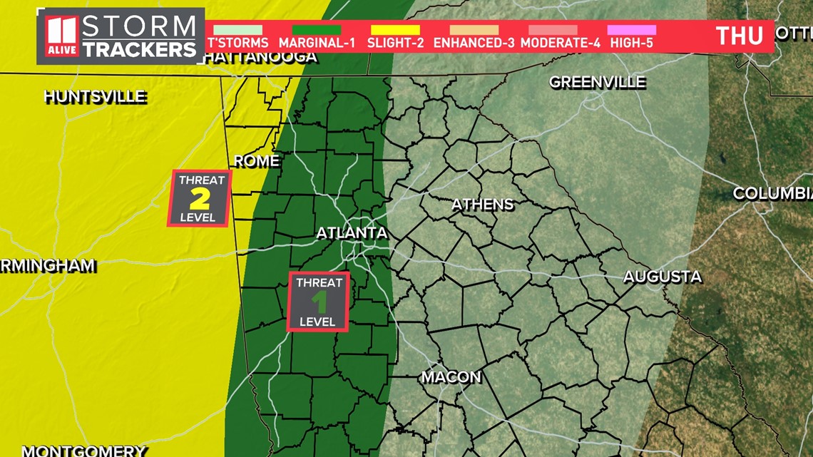 When storms could impact the Atlanta metro on Thursday - Vimarsana News