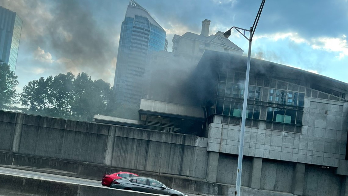 MARTA Buckhead station fire smoke GA 400 - Vimarsana News