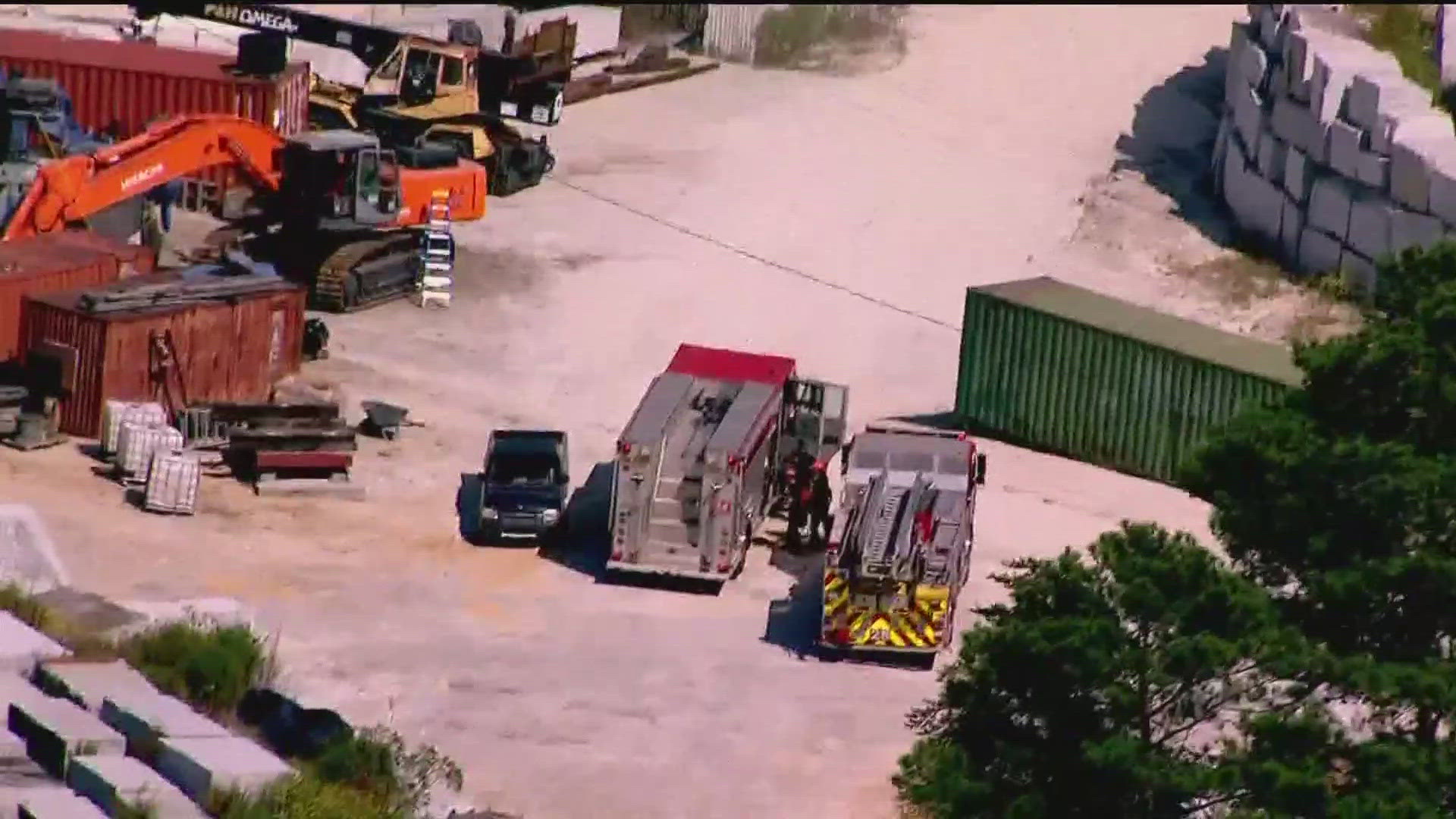 DeKalb County Fire crews are working to rescue a person who fell into a quarry on Friday afternoon.