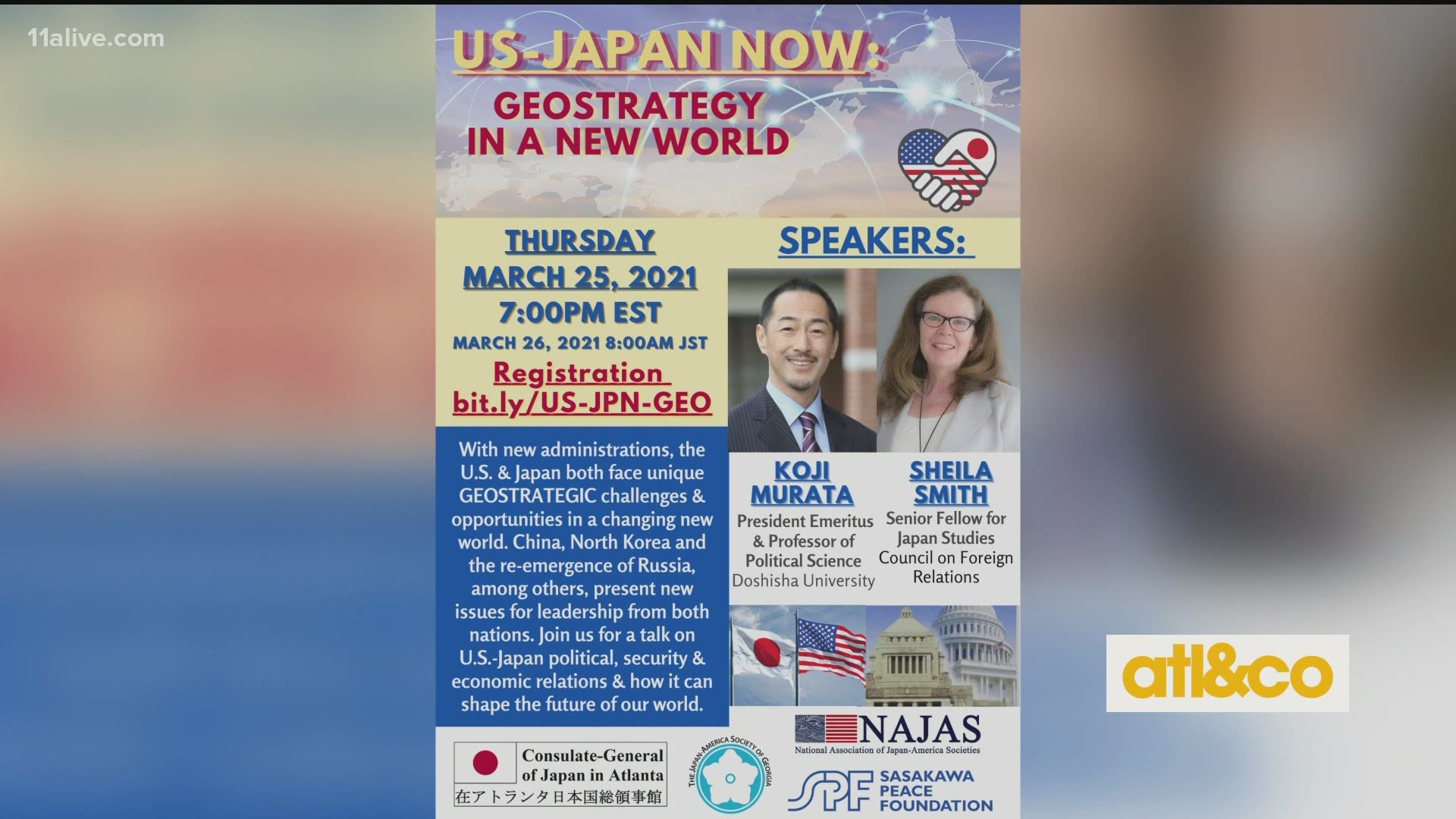 The Japan-America Society of Georgia's vision is to make GA the most desirable place for Japanese and other international visitors to live and work.
