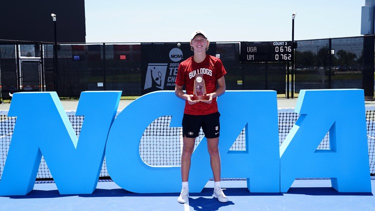 UGA's Ethan Quinn wins men's tennis NCAA Singles National Championship