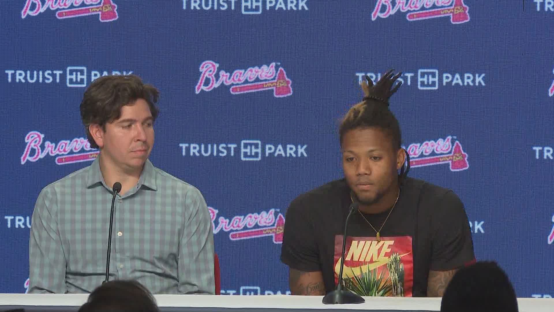Acuña Jr. remained hopeful for the Braves' chance to still win a World Series this year, as they did so without him in 2021.