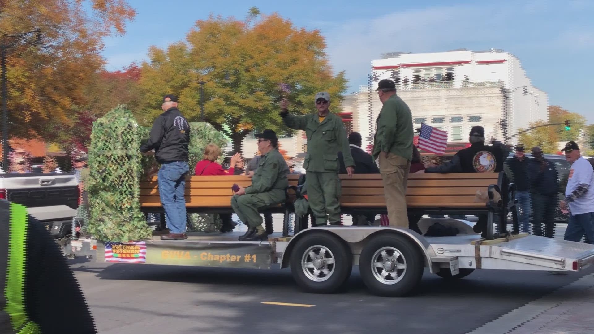 Downtown Marietta was full of people on Monday for the annual Veterans Day parade and ceremony.