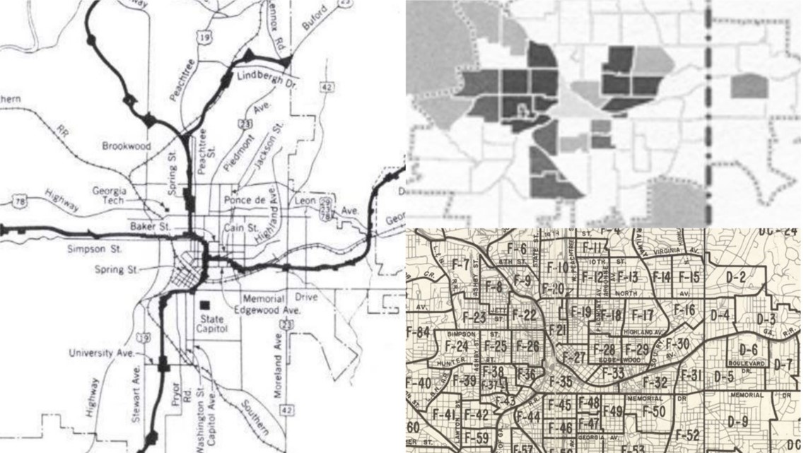 Current Atlanta Traffic Map Historian explains how modern Atlanta traffic traces back to 