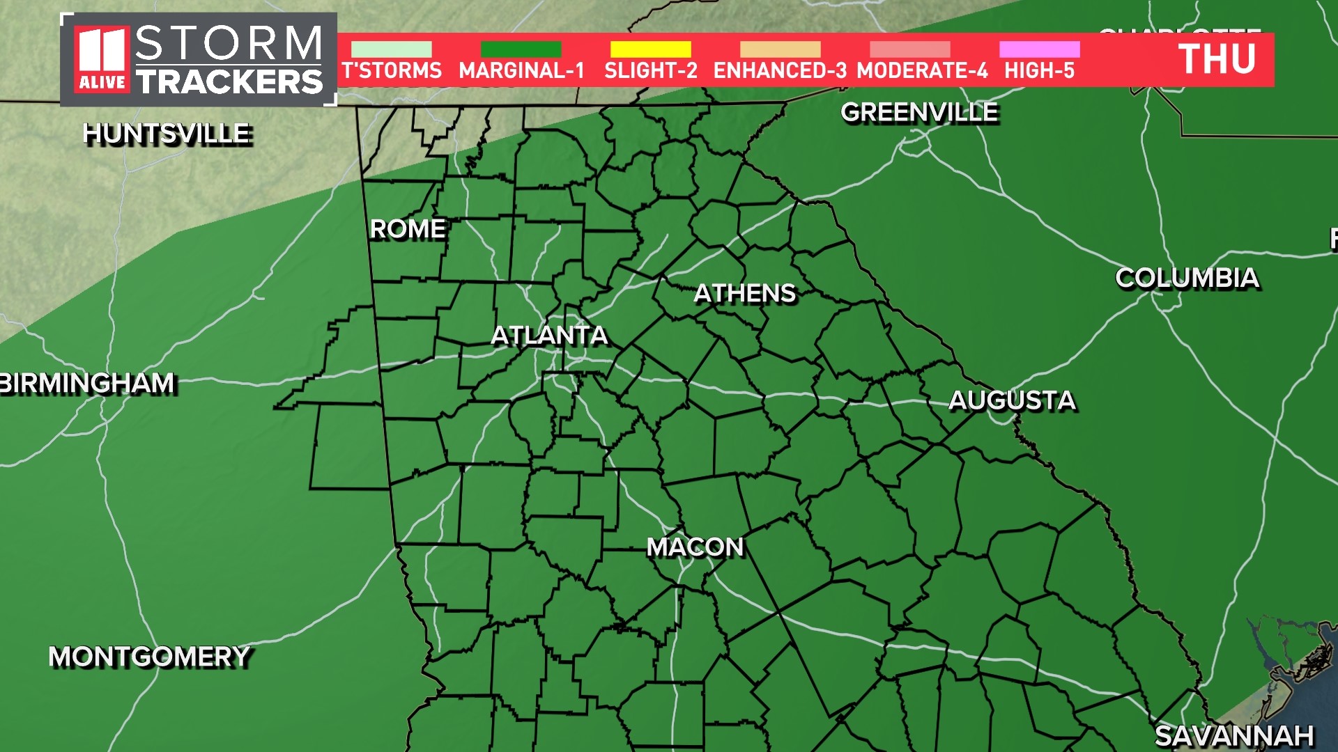 When to expect storms in