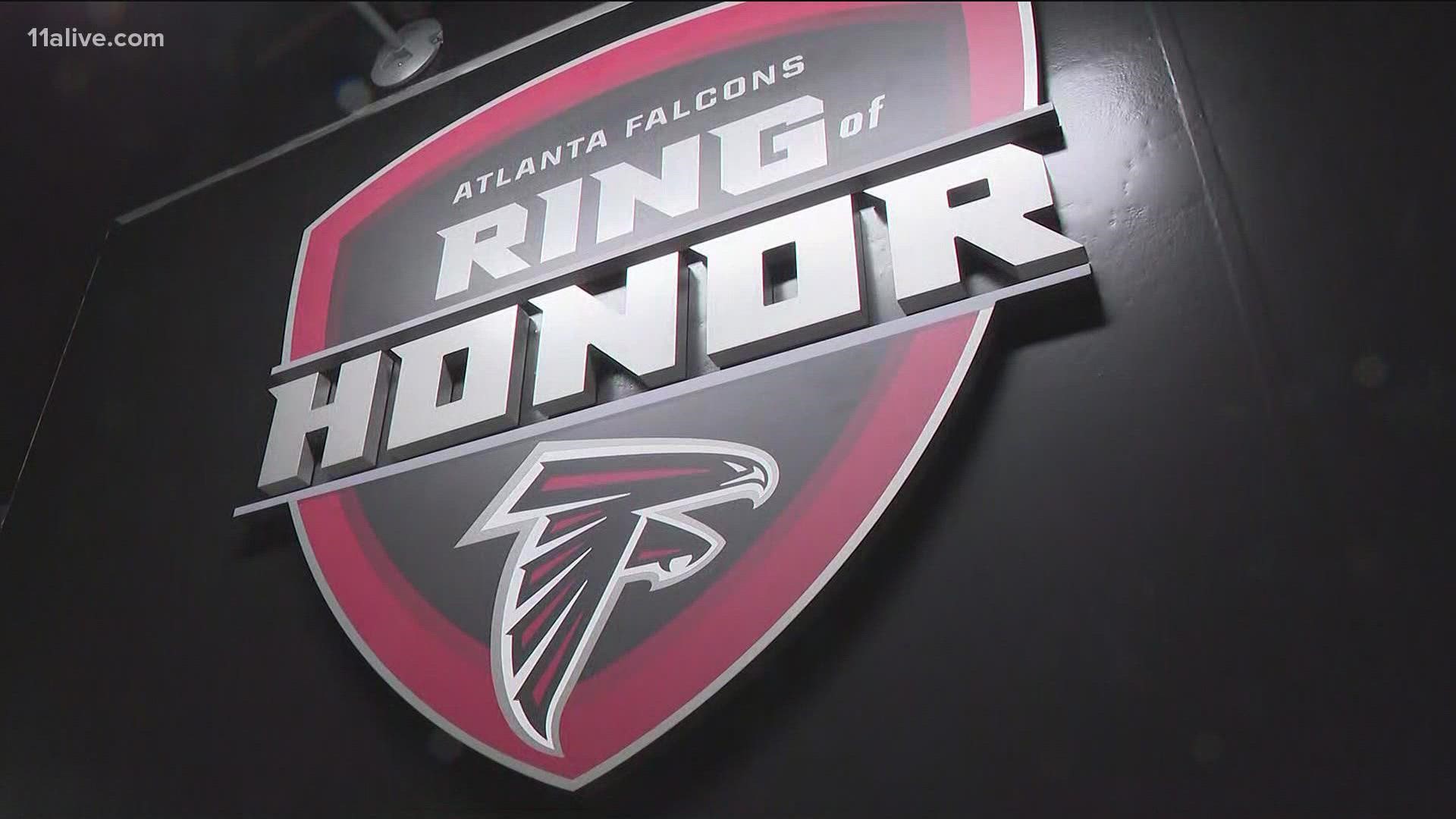 The Falcons used three all-time greats to show off their new Ring of Honor location.