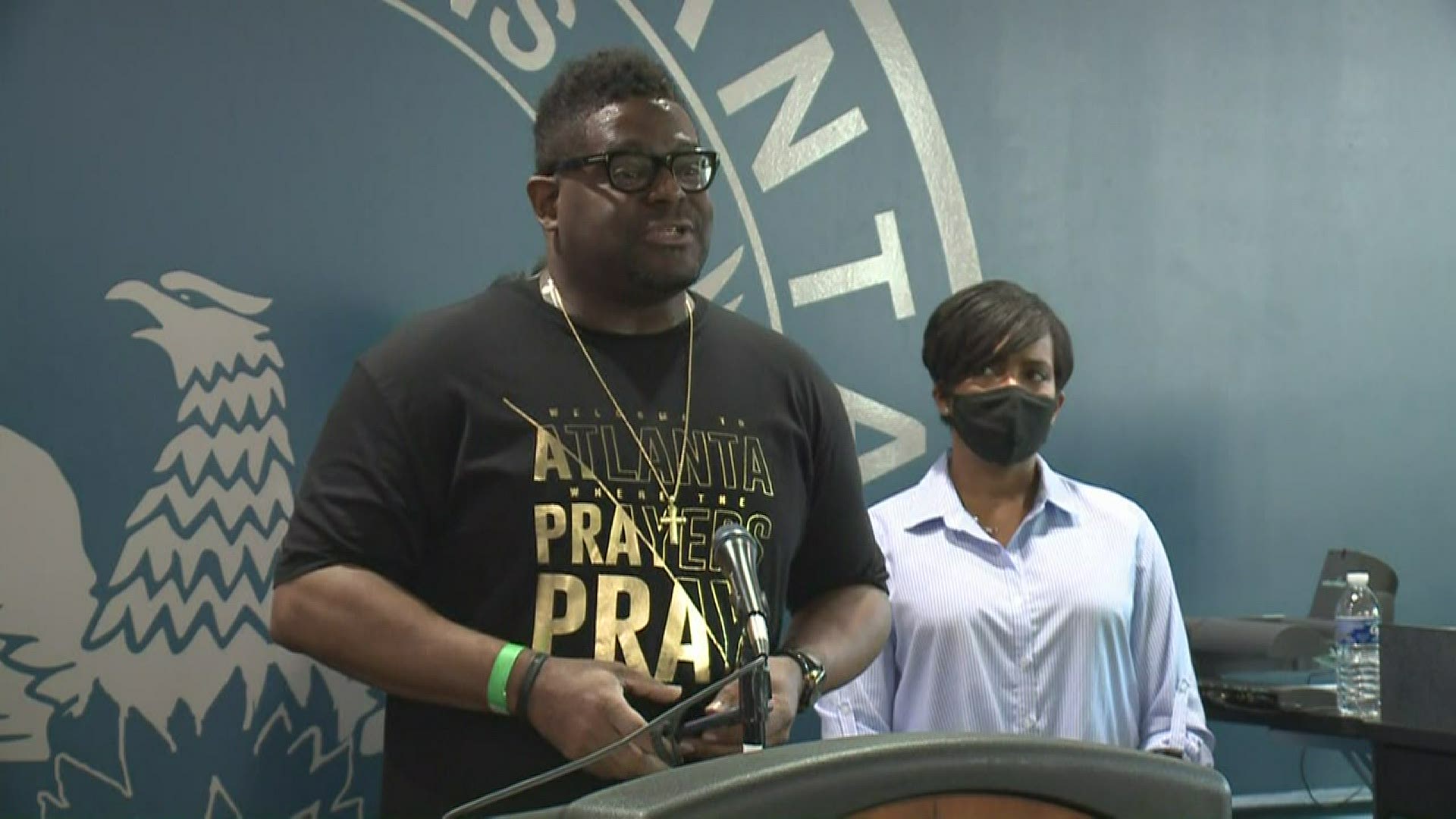 William Murphy, a pastor in Atlanta, gives a plea to the public.