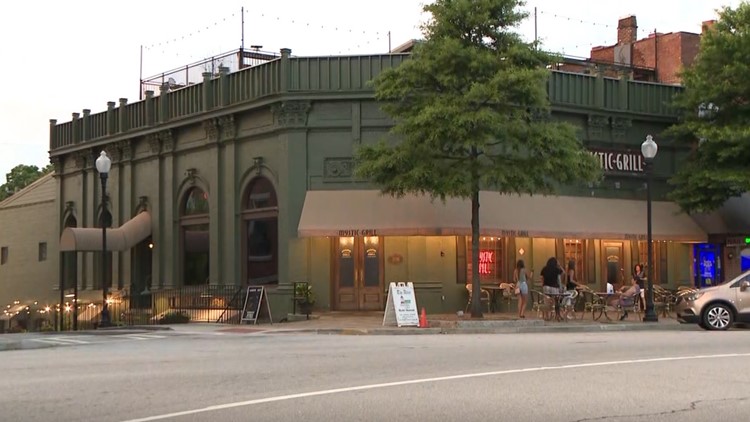 Small piece of ductwork falls on 5 people while dining at Covington restaurant, police say