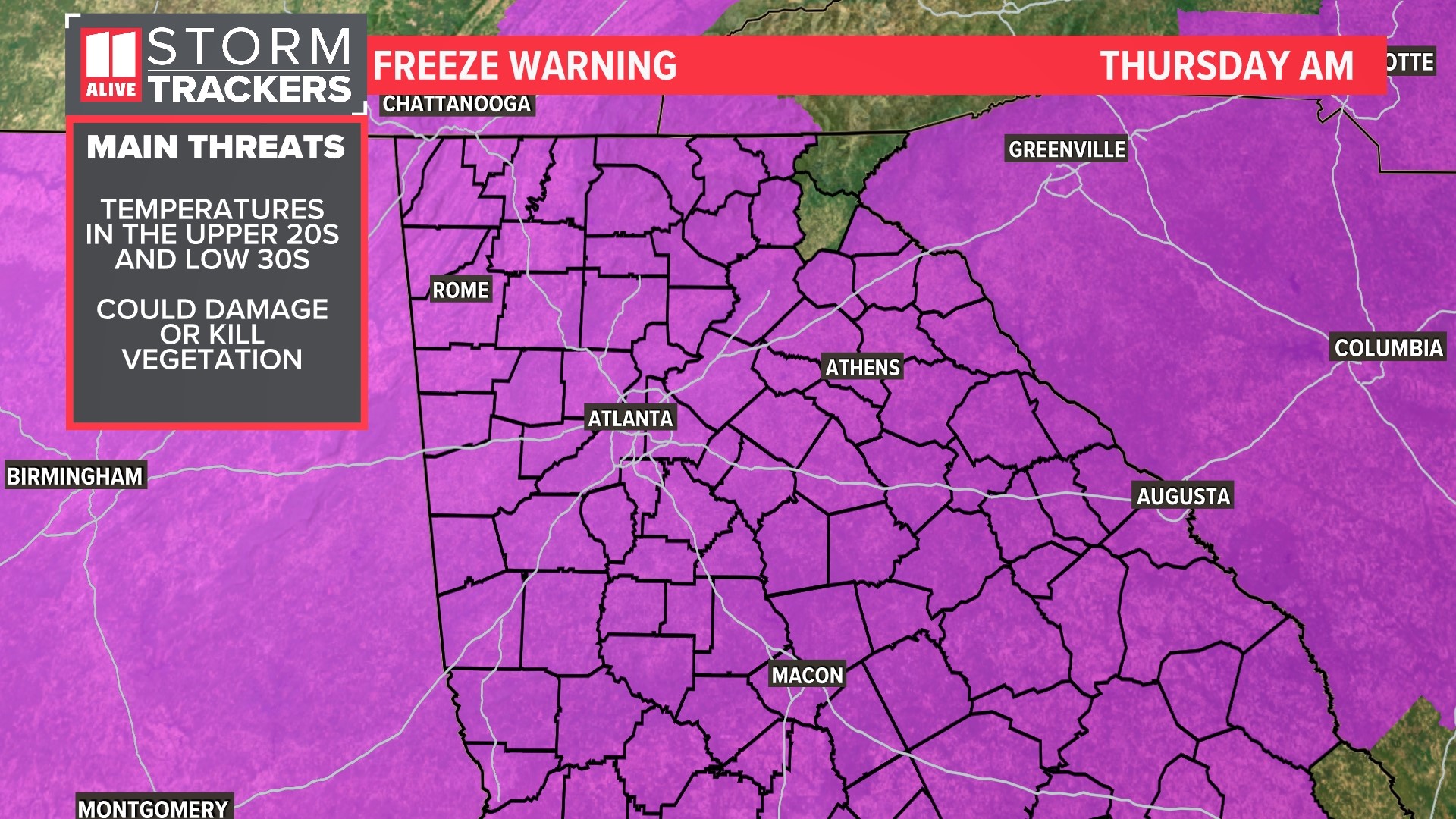 Freeze watch Atlanta, Oct. 31