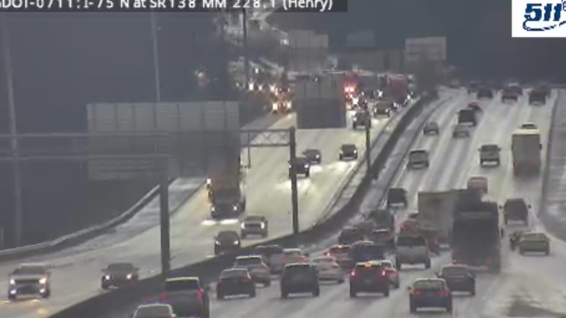 I 75 traffic crash Henry County Georgia lanes closed | 11alive.com