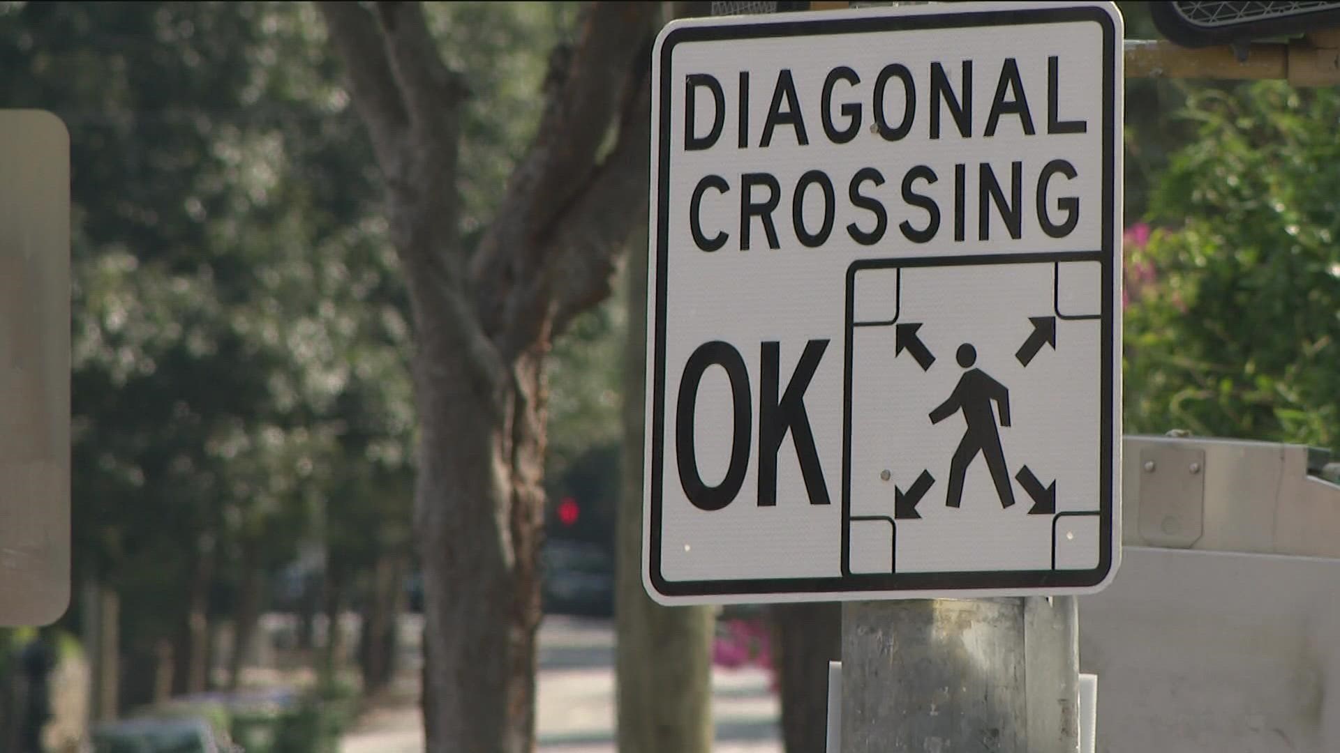 The verdict is in, and the diagonal crosswalk will be a permanent fixture.