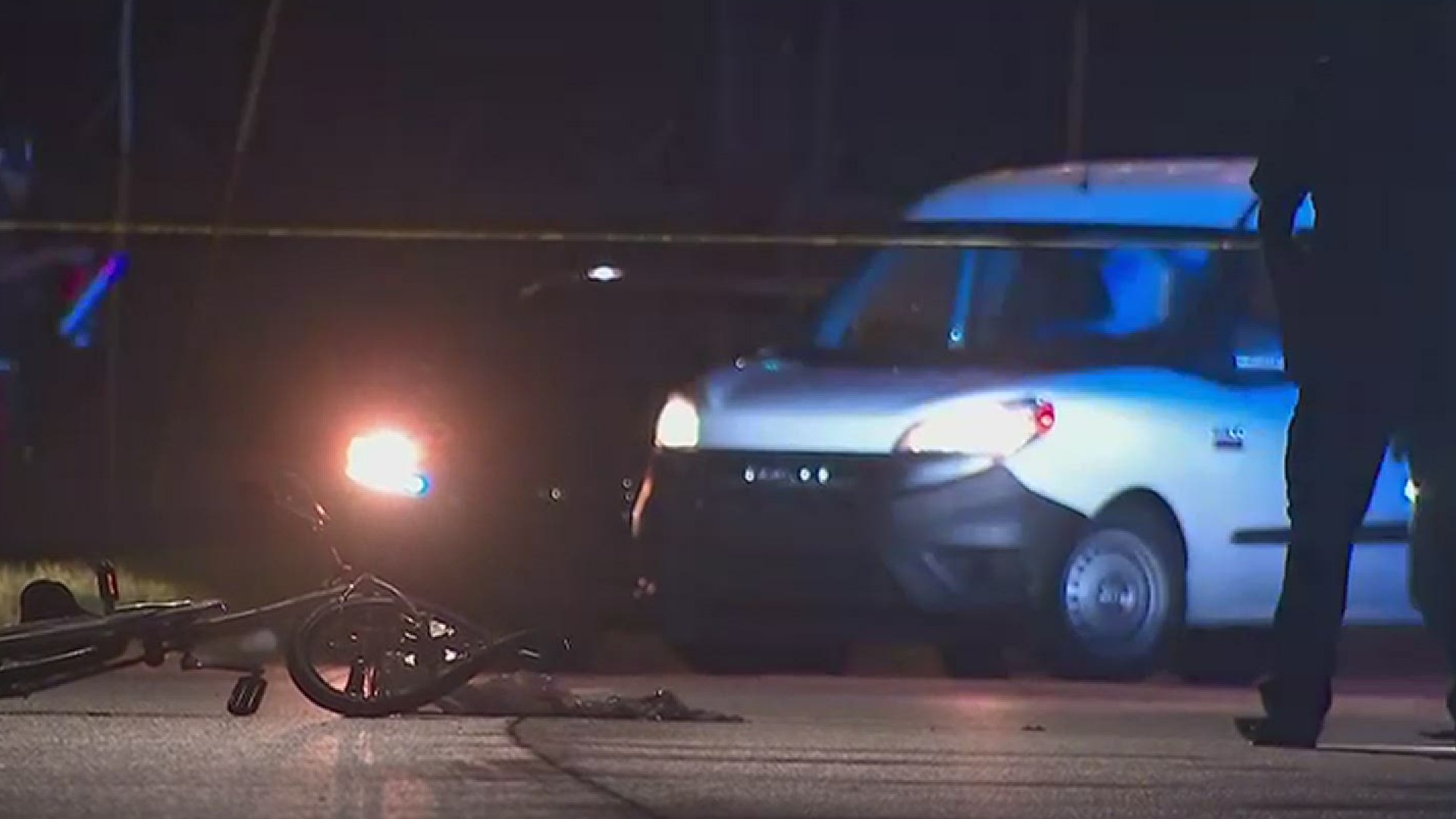 Police said a cyclist was critically hurt when he was struck by a hit-and-run driver on Northside Drive, N.W., late Sunday night.