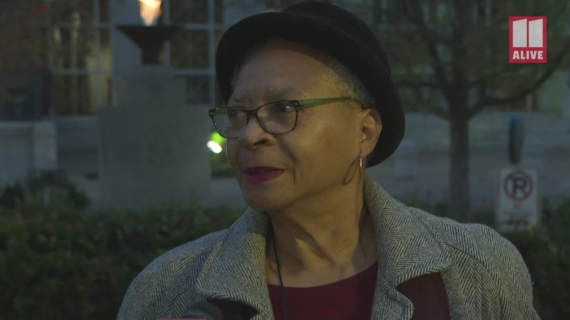 Carolyn Jones told 11Alive voting has always been deeply serious to her because as she was growing up, her own mother wasn't allowed to vote.