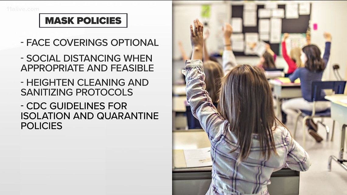 Cobb County school district mask policies released