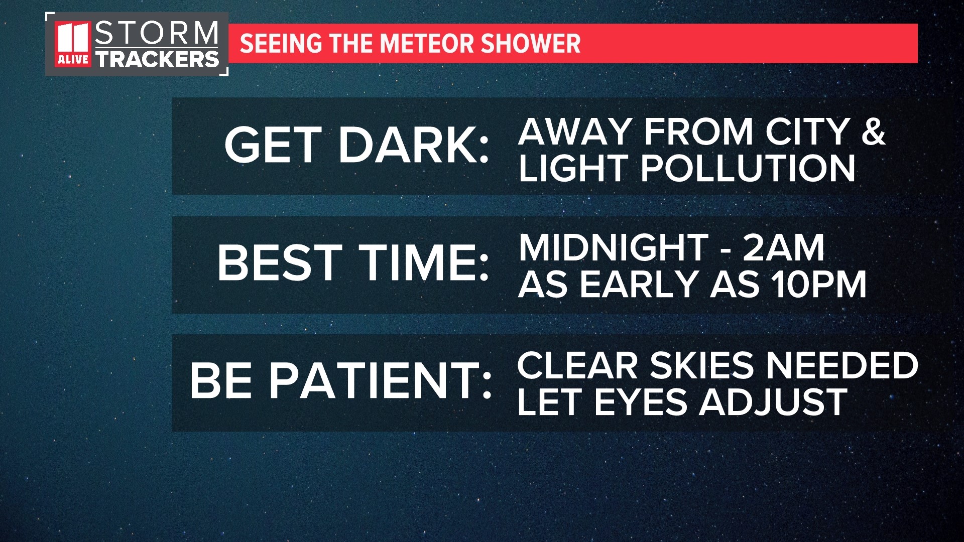 How to watch Geminid Meteor Shower in Atlanta, north