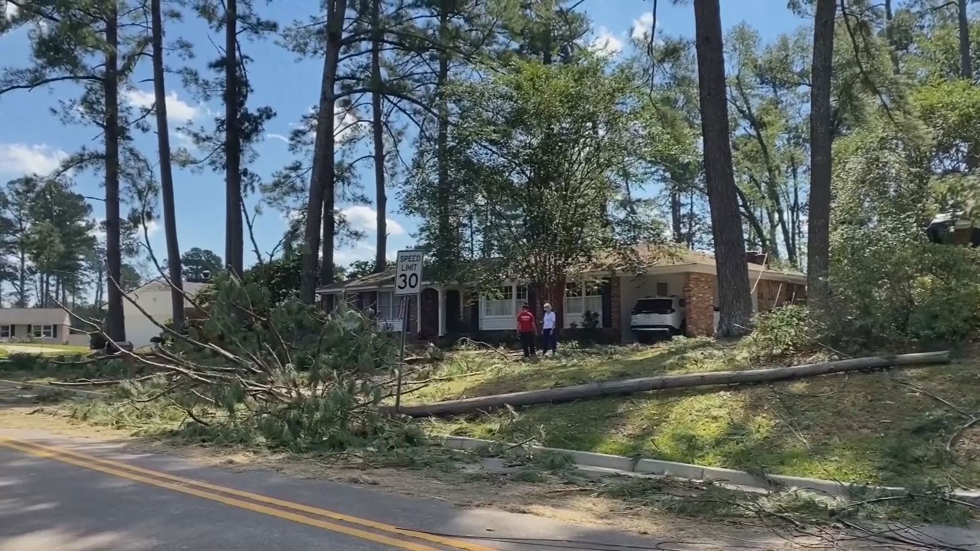 Hurricane Helene caused significant damage in Augusta, Georgia. And there are long lines at some grocery stores where people are stocking up on food.