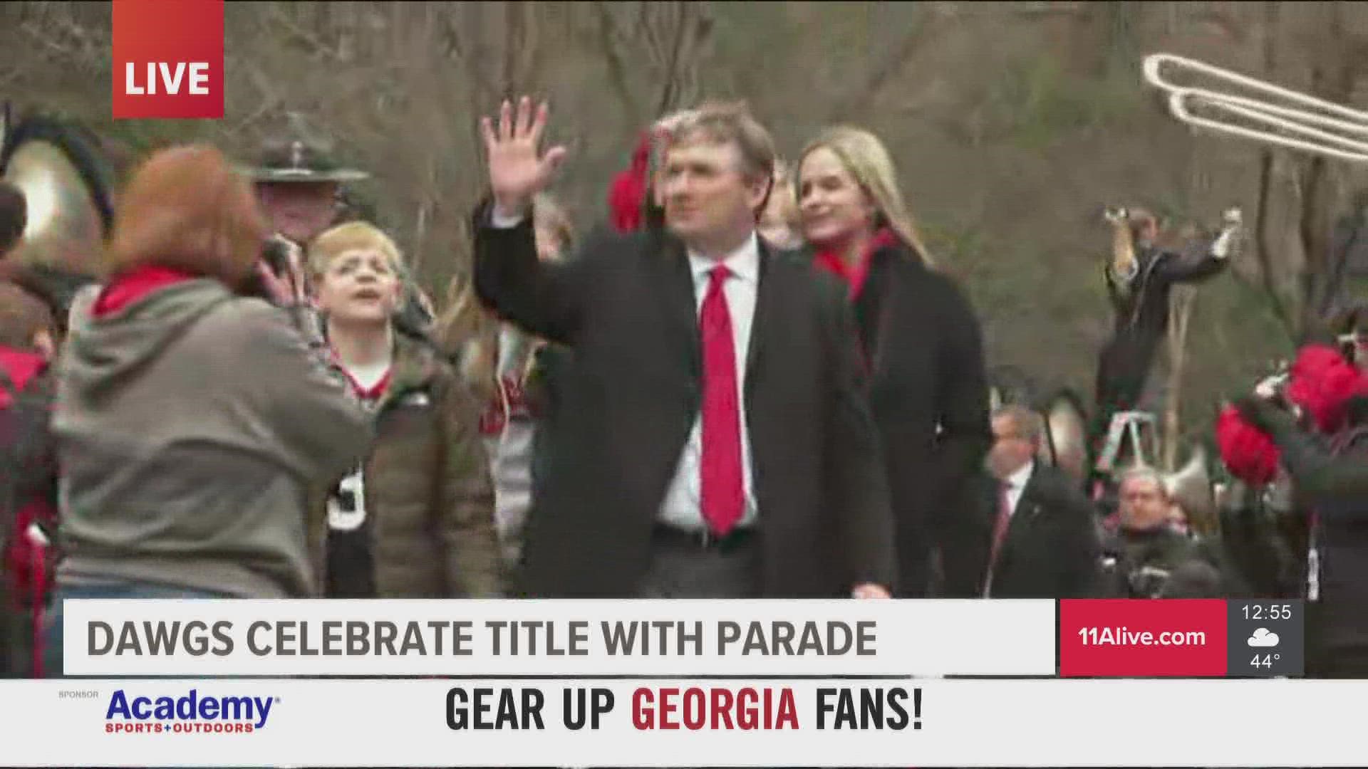 Kirby Smart attends Savannah Christian-Cedar Grove state title game