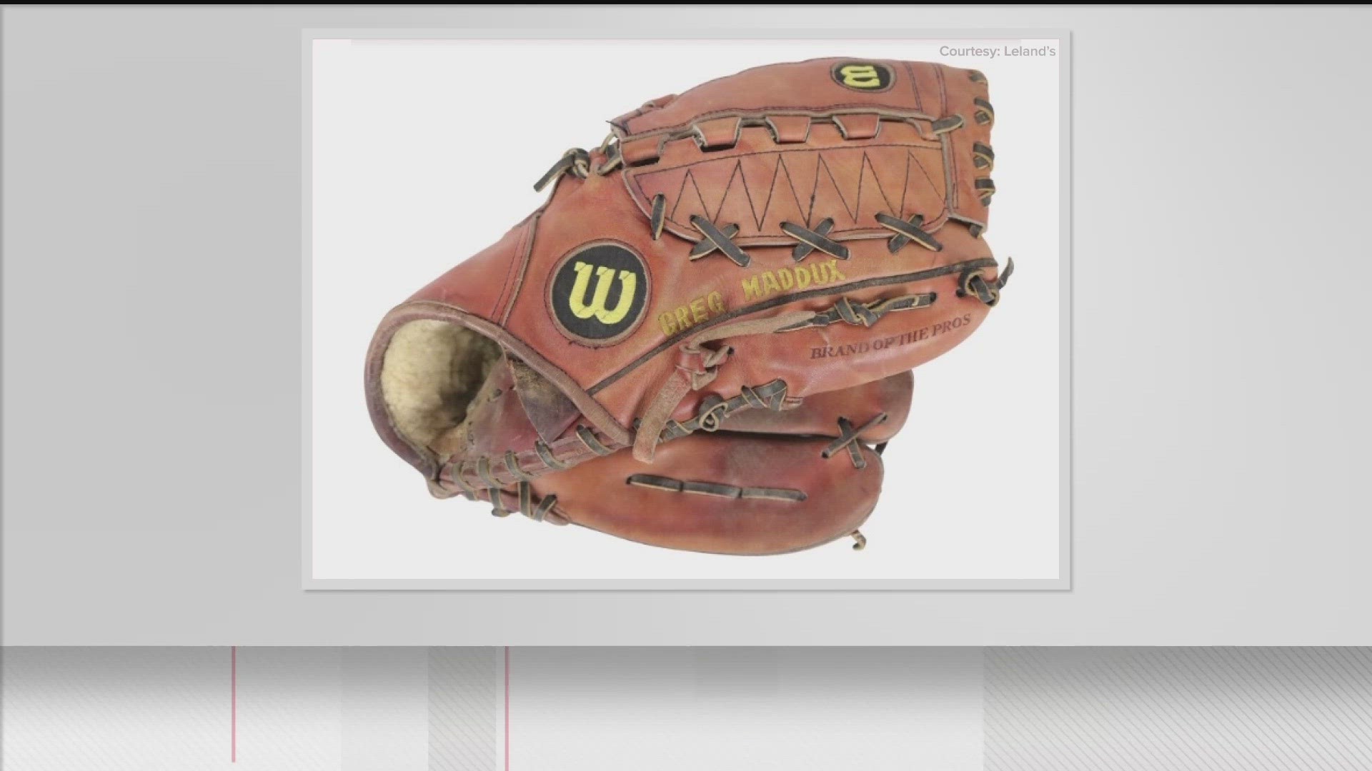 Leland's Auction House sold off the glove used by the Braves pitching great in the 1995 World Series.