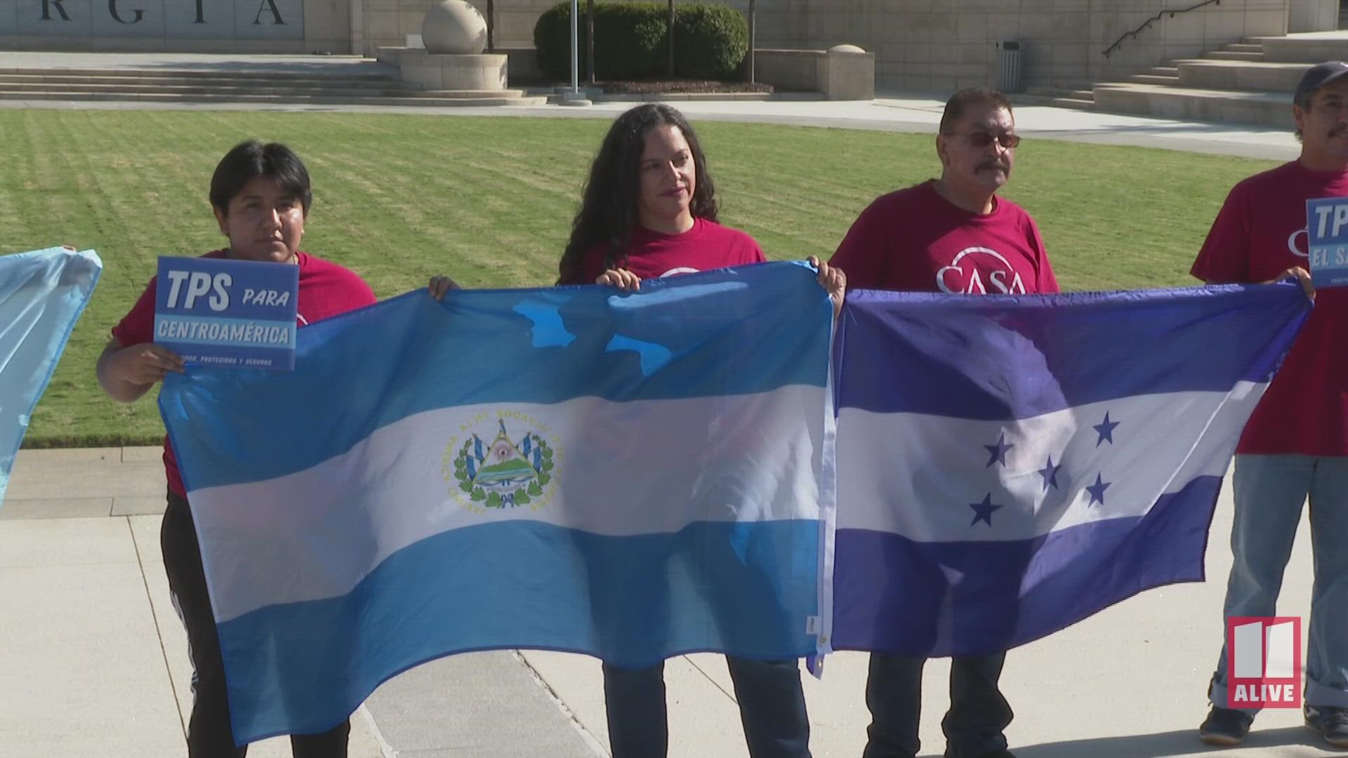 As hundreds of Central Americans celebrated their independence days, Latinos in Georgia rallied outside the State Capitol on Thursday.