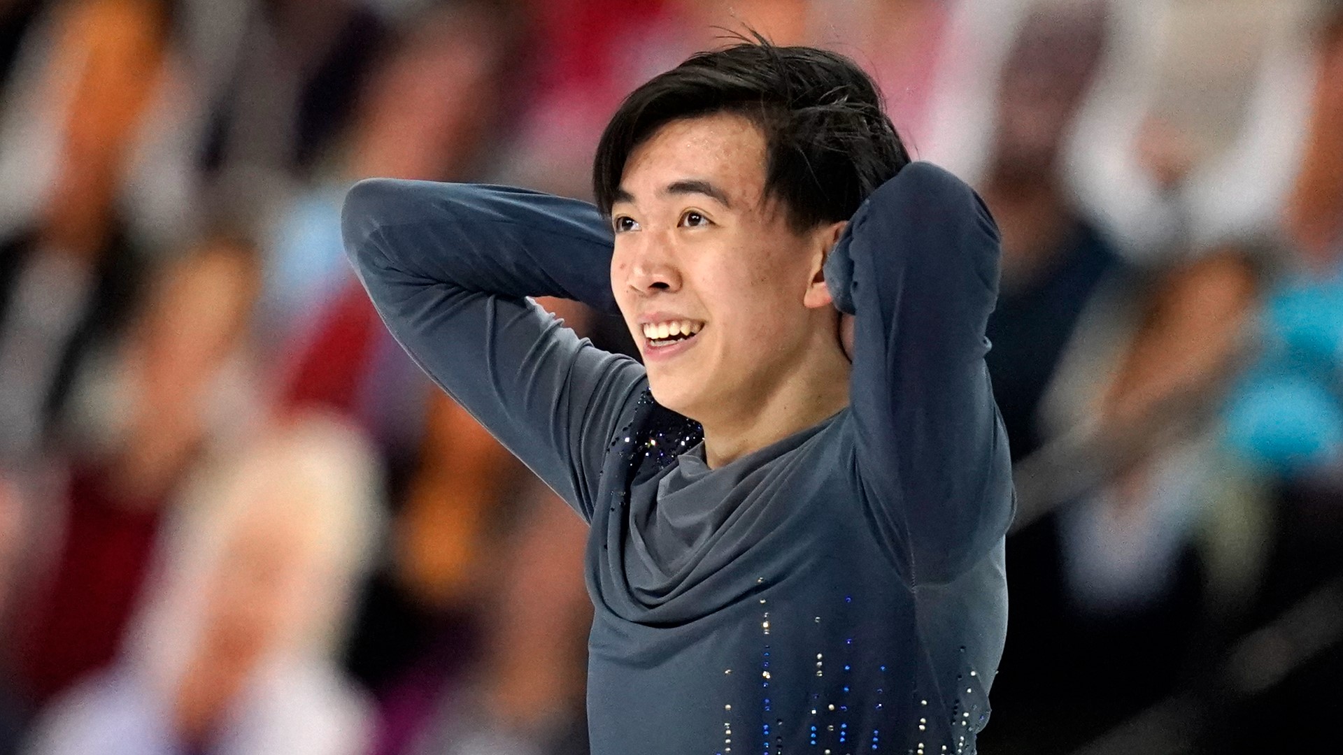 The Olympian is skating for Team USA.