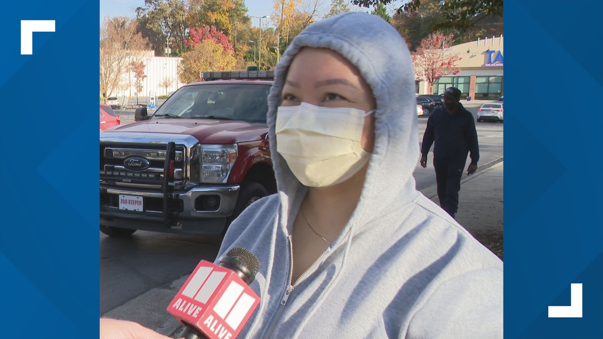 The fire displaced residents of The Reserve at Lavista Walk apartments in Atlanta.