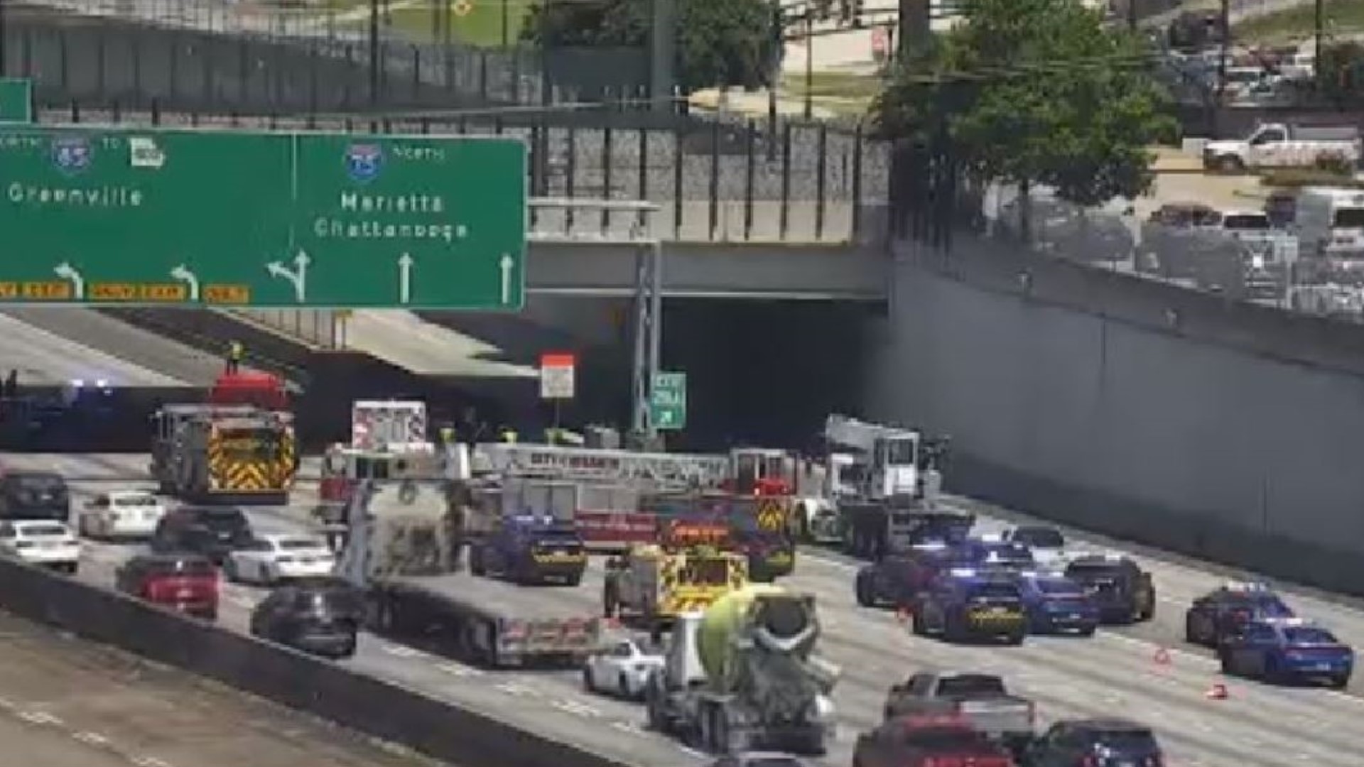 I 75 I 85 Atlanta traffic person hit and killed lanes closed | 11alive.com