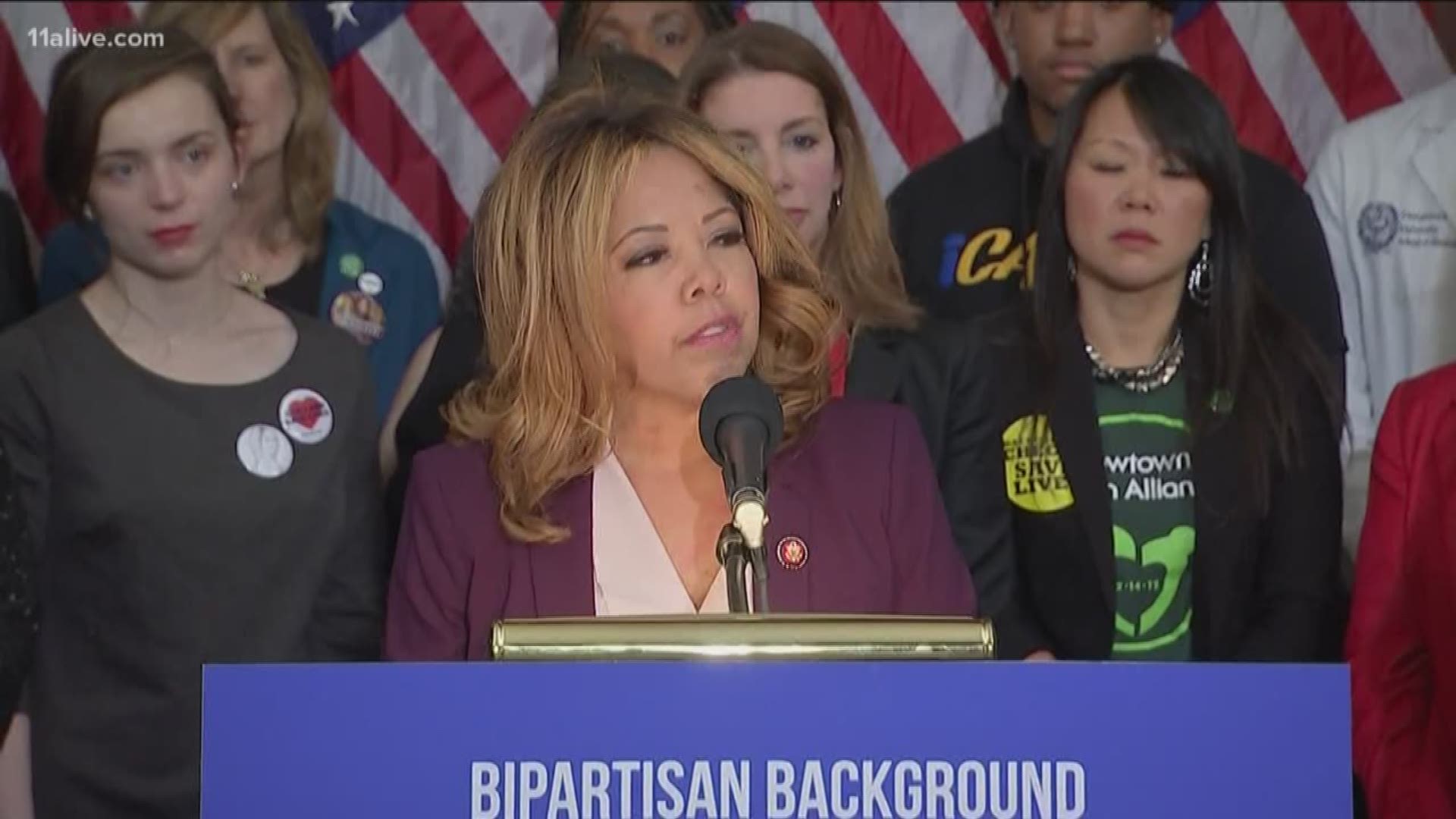 The Congresswoman spoke at a bipartisan press conference in support of the bill