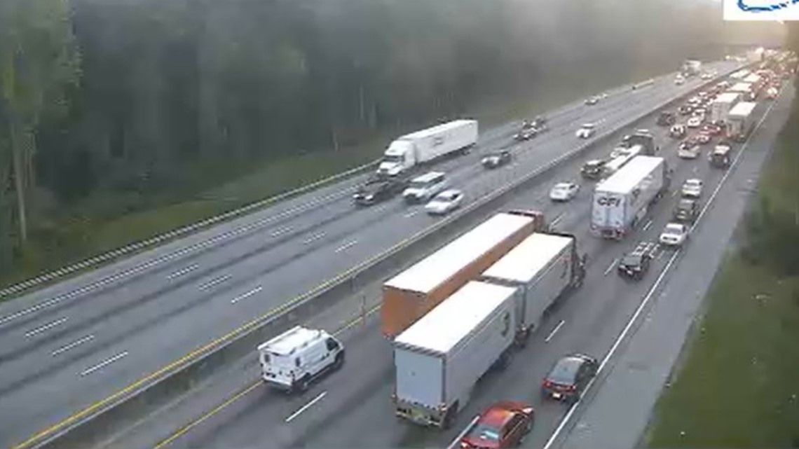 Atlanta traffic I 20 East backed up at Six Flags | 11alive.com