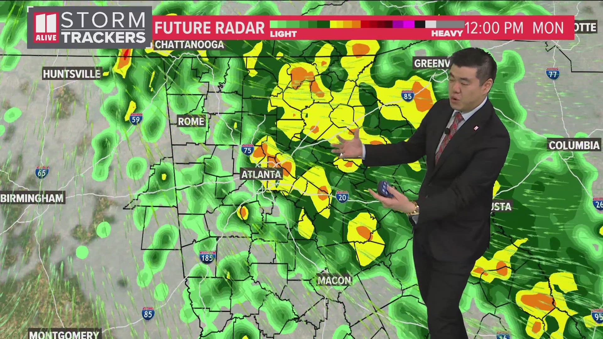 It's going to be a wet Christmas instead of a white Christmas for metro Atlanta.